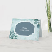 葉の多い植物の母の日のカード カード (正面)