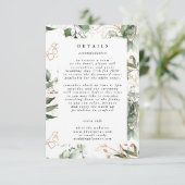 葉の多い植物性ユーカリエレガントス植物コケ エンクロージャーカード (スタンド正面)