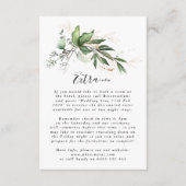 葉の多い植物性ユーカリエレガントス植物コケ エンクロージャーカード (正面)