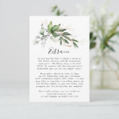 葉の多い植物性ユーカリエレガントス植物コケ エンクロージャーカード (スタンド正面)