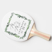 葉の多い水色のミスター&ミセスエレガント 卓球ラケット (横)