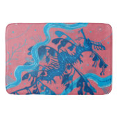 葉の多い海のドラゴンシーホース魚の水中動物 バスマット (正面)