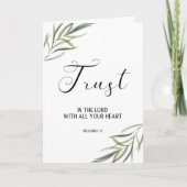 葉の多い聖書の一節ありがとうカード サンキューカード (正面)