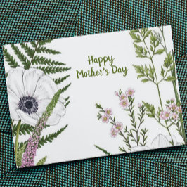 葉の多い野の花 ボタニカル 母の日 カード