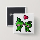 葉の妖精 缶バッジ (正面&裏面)