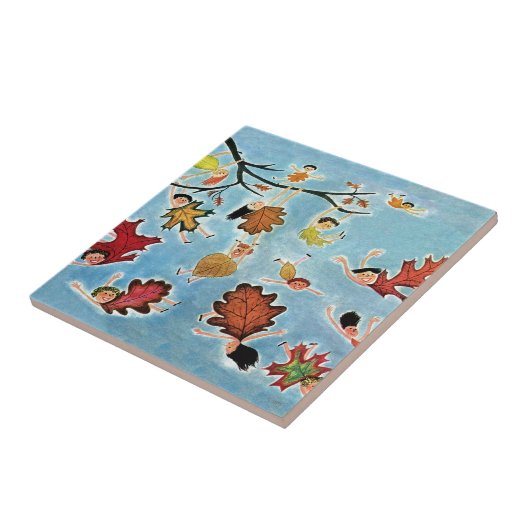 葉の子供 タイル (側面)