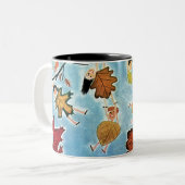 葉の子供 ツートーンマグカップ (正面左)