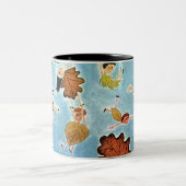 葉の子供 ツートーンマグカップ (中央)