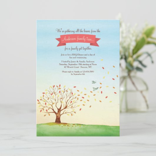 葉の家族会の招待状を集めること 招待状 (スタンド正面)