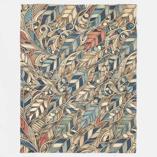 葉の寿命 フリースブランケット (正面)