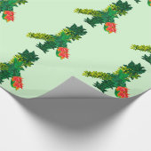 葉の平和サイン包装紙 ラッピングペーパー (角)