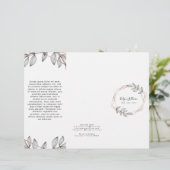 葉の幾何学模様のパンフレット (スタンド正面)