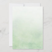 葉の幾何学的なエンゲージメント招待状 招待状 (裏面)