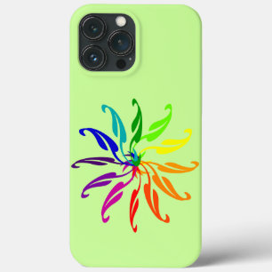 葉の形のカラーホイール スマホケース iPhone 13 PRO MAXケース
