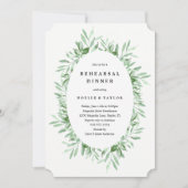 葉の彩るリハーサルディナー招待状 招待状 (正面)
