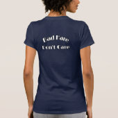 葉の悪いウサギ Tシャツ (裏面)