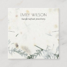 葉の手作り紙テクスチャネックレスディスプレイ