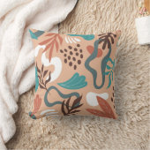 葉の抽象芸術装飾用クッション クッション (ブランケット)