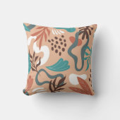 葉の抽象芸術装飾用クッション クッション (正面)