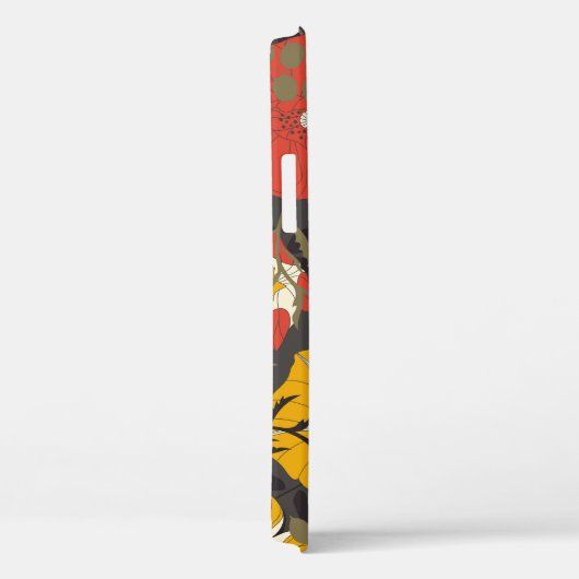 ～葉の暗い背景に描かれた漫画のと花 Case-Mate iPhoneケース (裏面 / 右)