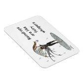 葉の柔軟な磁石を持つ男の子の雨の妖精 マグネット (右側)