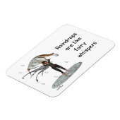 葉の柔軟な磁石を持つ男の子の雨の妖精 マグネット (左側)