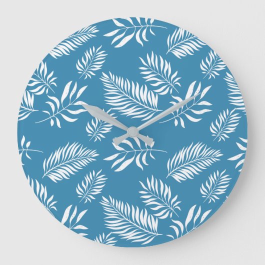 葉の模様13 ラージ壁時計 (正面)