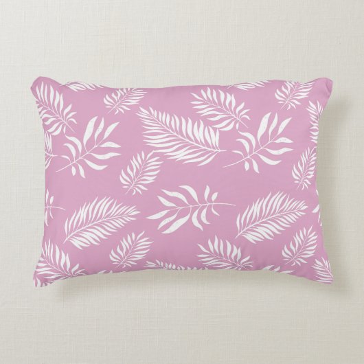 葉の模様15 アクセントクッション (正面)