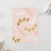 葉の模様4 カード (正面/裏面インサイチュ)