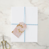 葉の模様4 ギフトタグ (より糸付き)