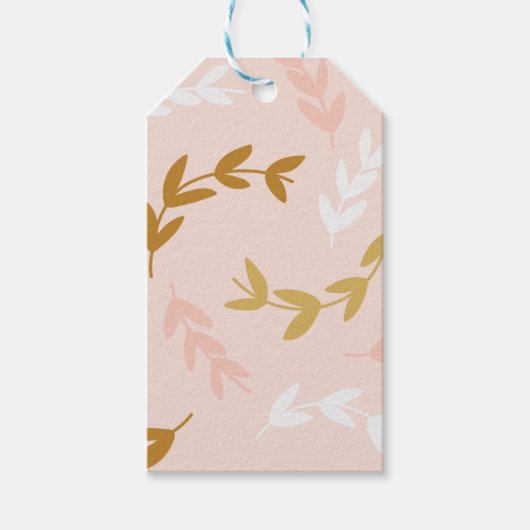 葉の模様4 ギフトタグ (正面)