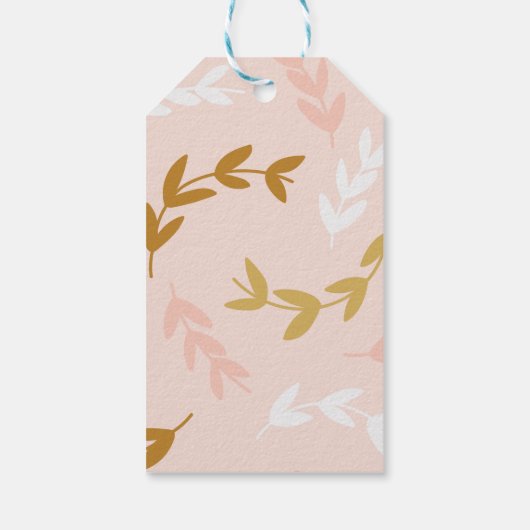 葉の模様4 ギフトタグ (裏面)