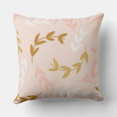 葉の模様4 クッション (裏面)