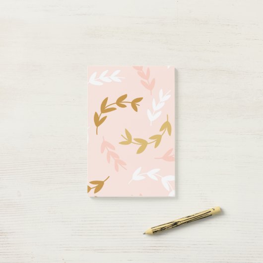 葉の模様4 ポストイット (デスク上)