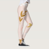 葉の模様4 レギンス (右)