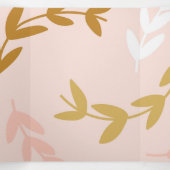 葉の模様4 三つ折りクリスマスカード (内部中)