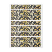 葉の模様5 ラップアラウンドラベル (シート)