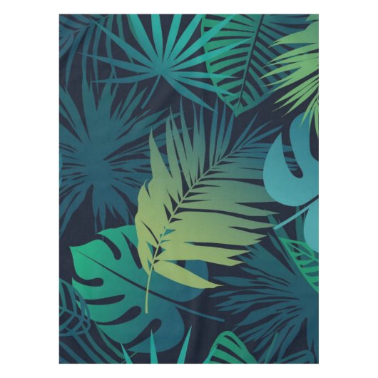 葉の模様 テーブルクロス (正面)