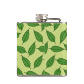 葉の模様、リーフパターン、春の葉 フラスク (裏面)
