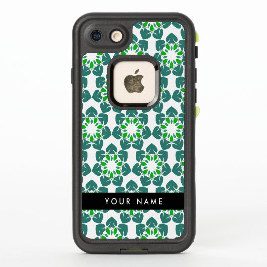 葉の模様, 緑の葉, あなたの名前 LifeProof iPhoneケース (裏面)