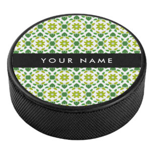 葉の模様、緑葉の、名前 アイスホッケーパック