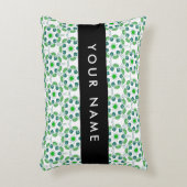 葉の模様、緑葉の、名前 アクセントクッション (正面(垂直))