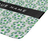 葉の模様、緑葉の、名前 カッティングボード (角)