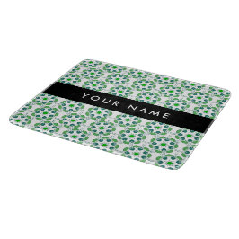 葉の模様、緑葉の、名前 カッティングボード