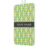 葉の模様、緑葉の、名前 カーエアーフレッシュナー (左)