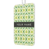 葉の模様、緑葉の、名前 カーエアーフレッシュナー (左)