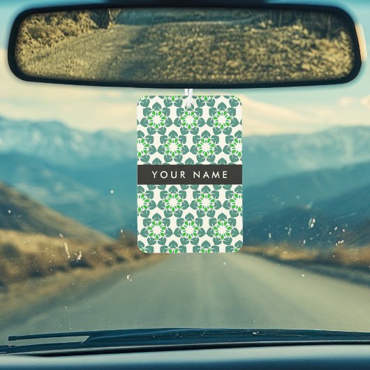 葉の模様、緑葉の、名前 カーエアーフレッシュナー