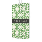 葉の模様、緑葉の、名前 カーエアーフレッシュナー (左)