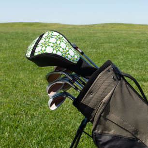 葉の模様、緑葉の、名前 ゴルフヘッドカバー