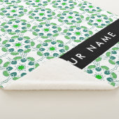 葉の模様、緑葉の、名前 シェルパブランケット (3/4)